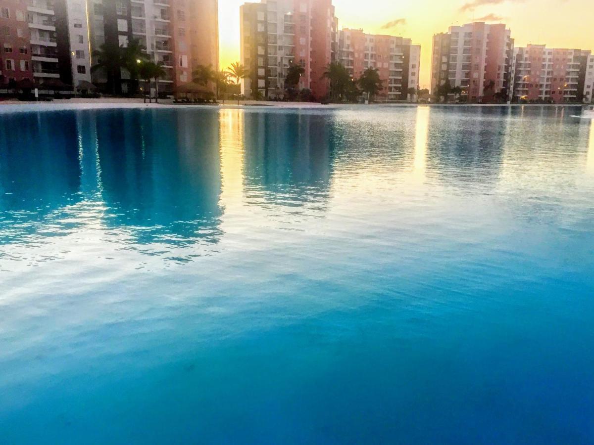 Escape Al Caribe Con Una Vista Impresionante En Pilarita'S Dream Lagoons Cancún Eksteriør billede
