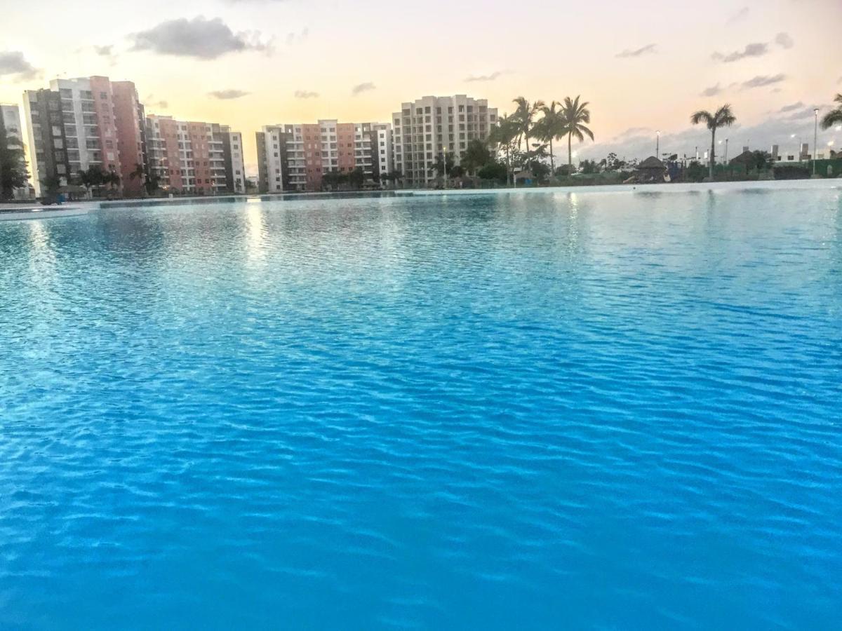 Escape Al Caribe Con Una Vista Impresionante En Pilarita'S Dream Lagoons Cancún Eksteriør billede
