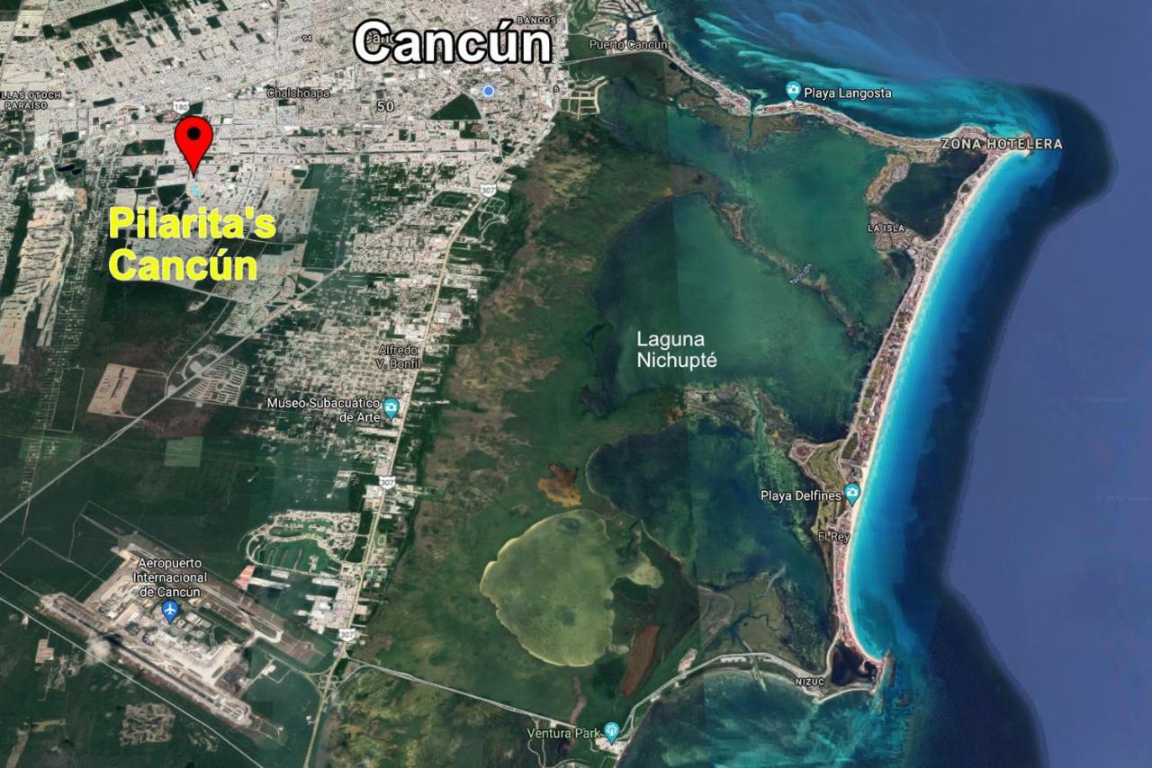 Escape Al Caribe Con Una Vista Impresionante En Pilarita'S Dream Lagoons Cancún Eksteriør billede