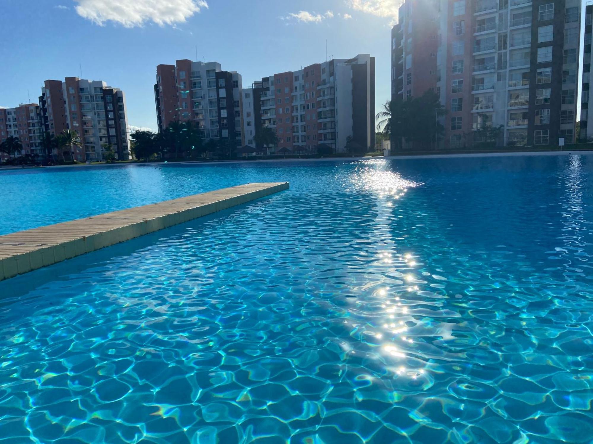 Escape Al Caribe Con Una Vista Impresionante En Pilarita'S Dream Lagoons Cancún Eksteriør billede